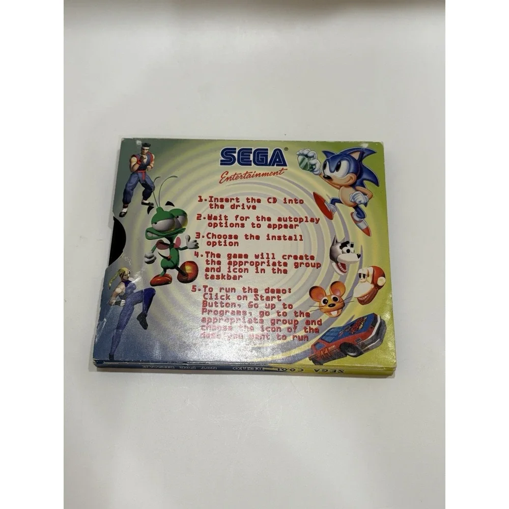 Vintage 1996 SEGA Sonic's Schoolhouse PC Video Game RARE 90s Proven Family Fun